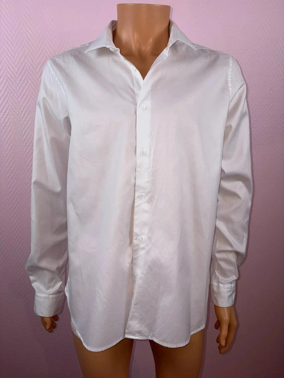 Camisa blanca taller privado usada una vez talla xl – photo 2